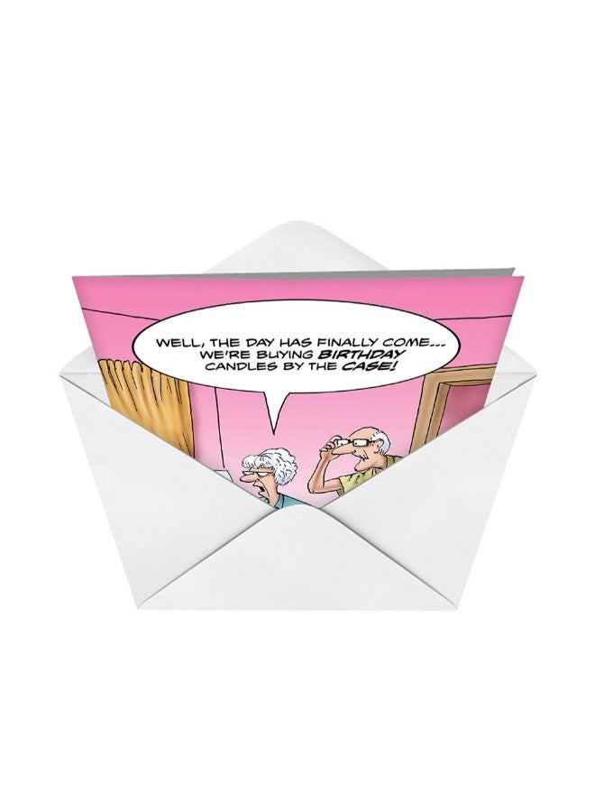 NobleWorks Candles By The Case Big Funny Birthday Card - Image 3