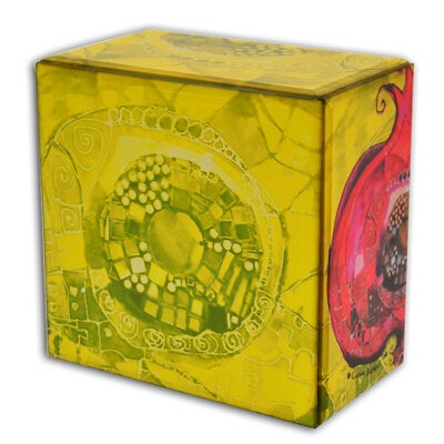 Wooden Pomegranate Jewelry Box