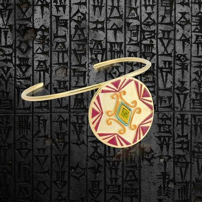 بيج ديزاين سوار مطلي بالذهب والمينا والنحاس بي سي 3000 - Image 1