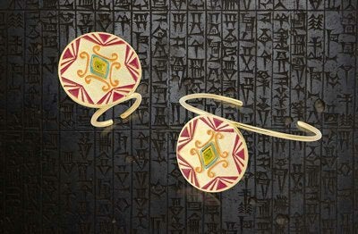 بيج ديزاين سوار مطلي بالذهب والمينا والنحاس بي سي 3000 - Image 2