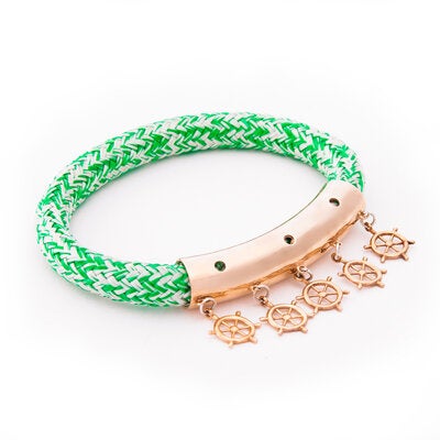 Biggdesign Bronze Anemoss Sailor's Rudder D Charm Bracelet - Image 2