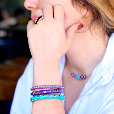 بيج ديزاين سوار من البرونز مزين برسوم عين الحسود - Image 2