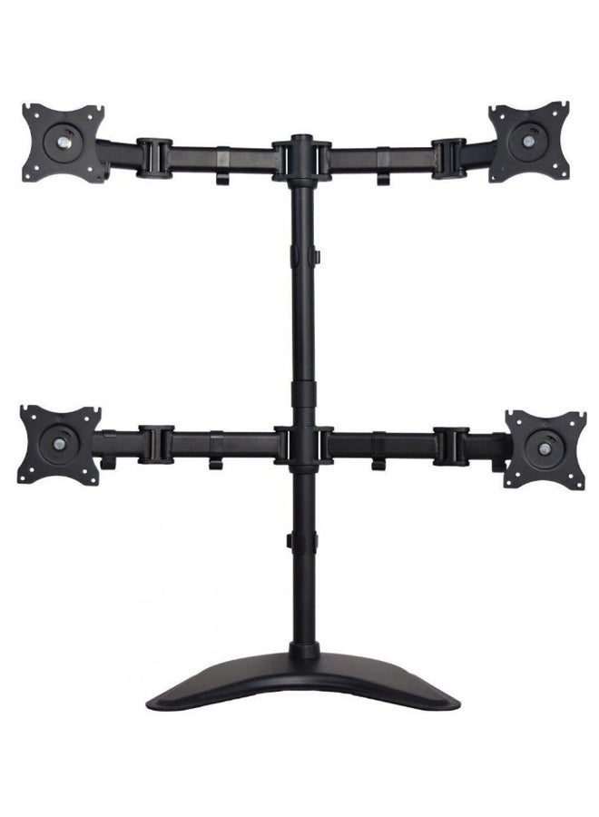 Quad Monitor TV Mount For Below 32 Inch Black