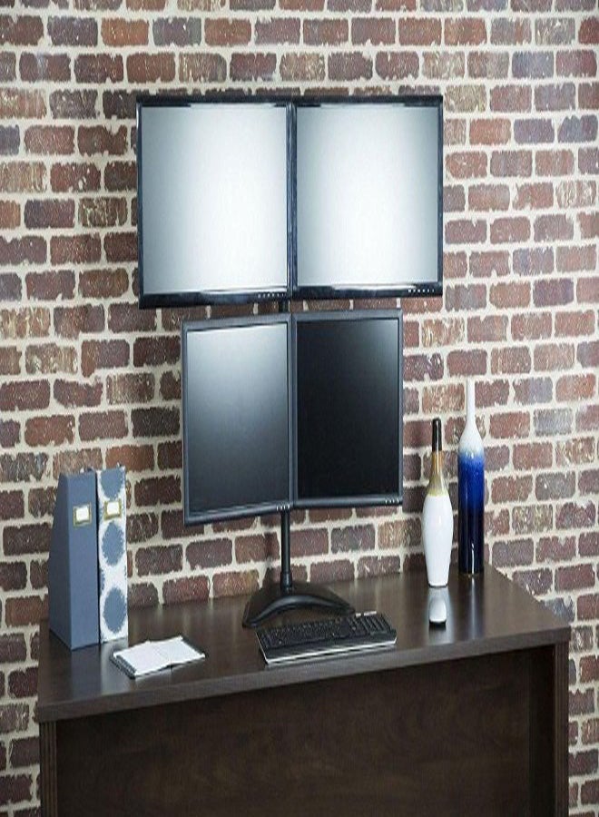 Quad Monitor Adjustable Mount Black - Image 2