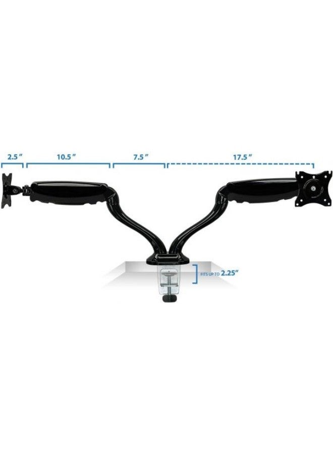 Dual Monitor Articulating Stand Black - Image 4