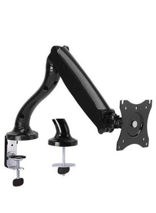 Fully Adjustable Single Monitor Counterbalance Desk Mount Black