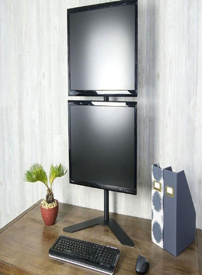 Dual Desk Monitor Mount Stand Black - Image 2