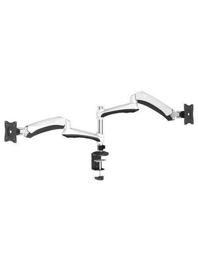 Icome Dual Monitor Adjustable Table Desk Mount / Silver/Black