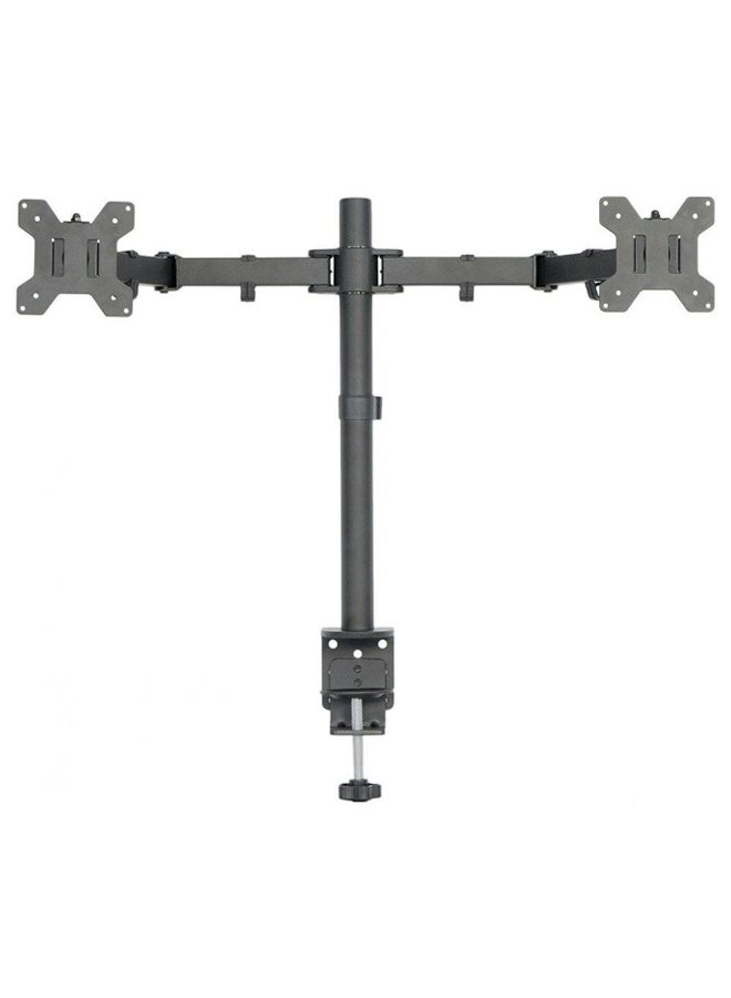 Dual Monitor Arm Stand Desk Mount Black