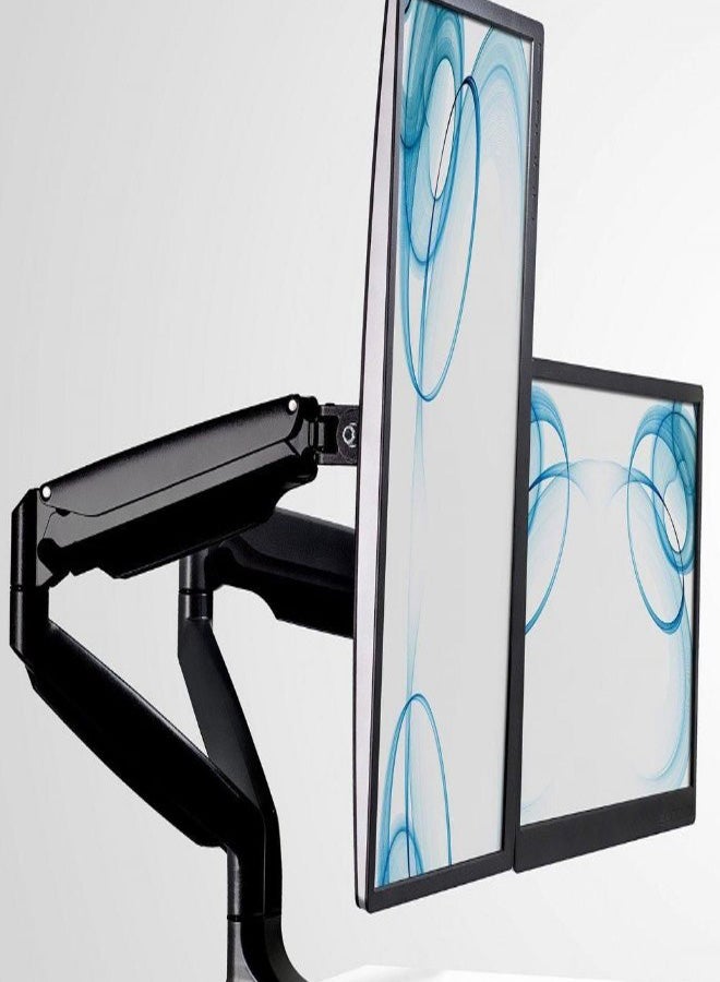 Adjustable Monitor Desk TV Mount Black - Image 2