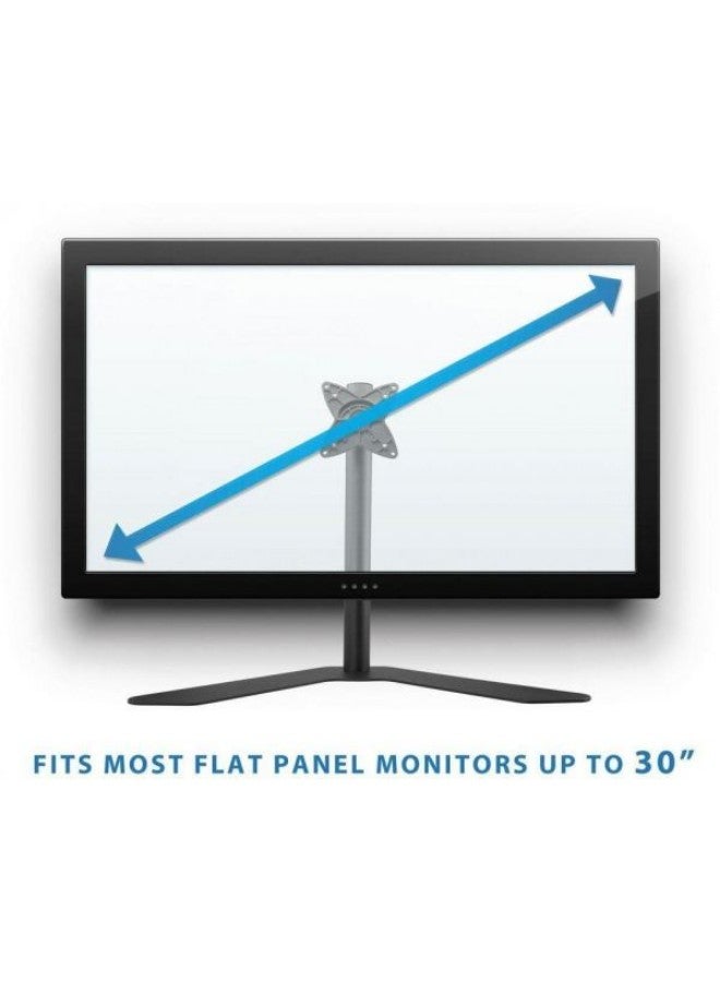 Adjustable Single Monitor Desk Stand Black - Image 2