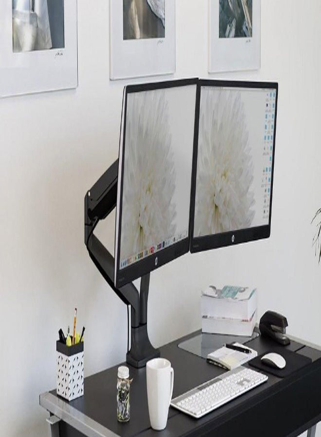 Adjustable Monitor Desk TV Mount Black - Image 3