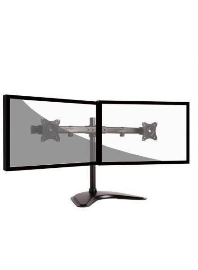 Dual Desk Monitor Mount Stand Black - Image 2