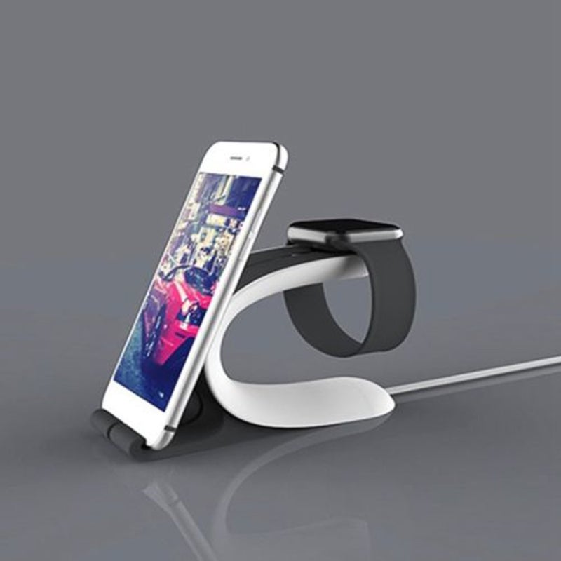 USB Charging Dock Cradle For Smart Watch With Cable Cord & Charge Base Station Grey - Image 5