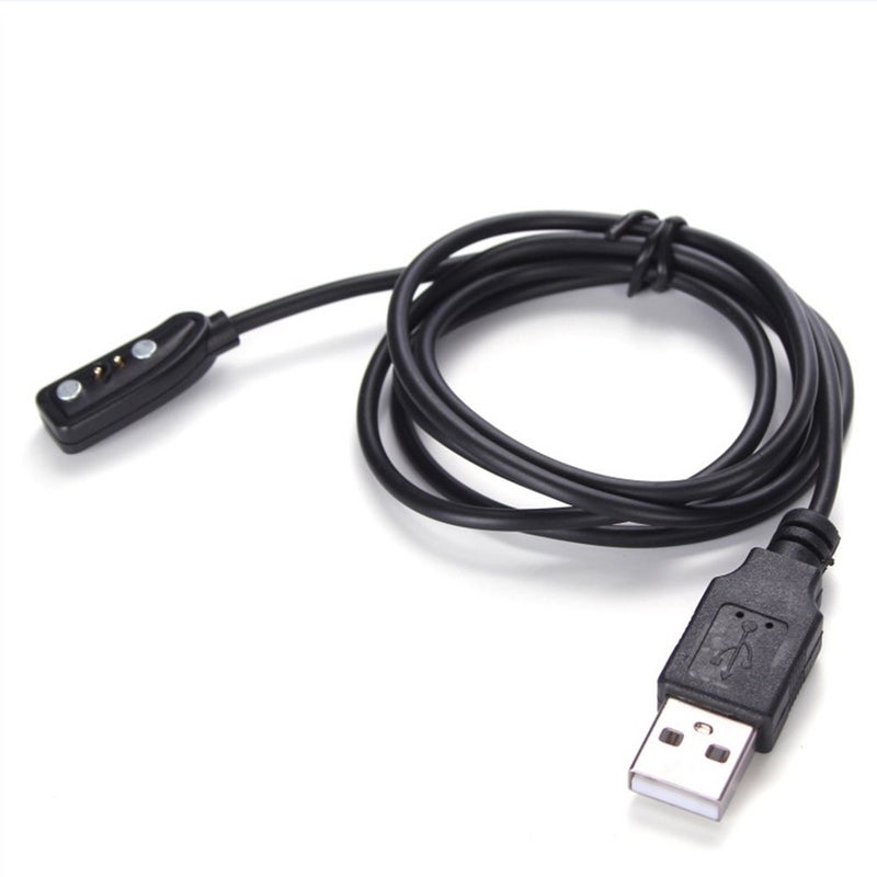 1M Magnetic Design Usb Charger Cord Charging Cable For Pebble Smart Watch Black - Image 1