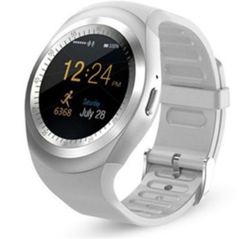 Generic - Y1 Smart Watch Phone Mate for Android for iPhone for Samsung Waterproof White - Image 1