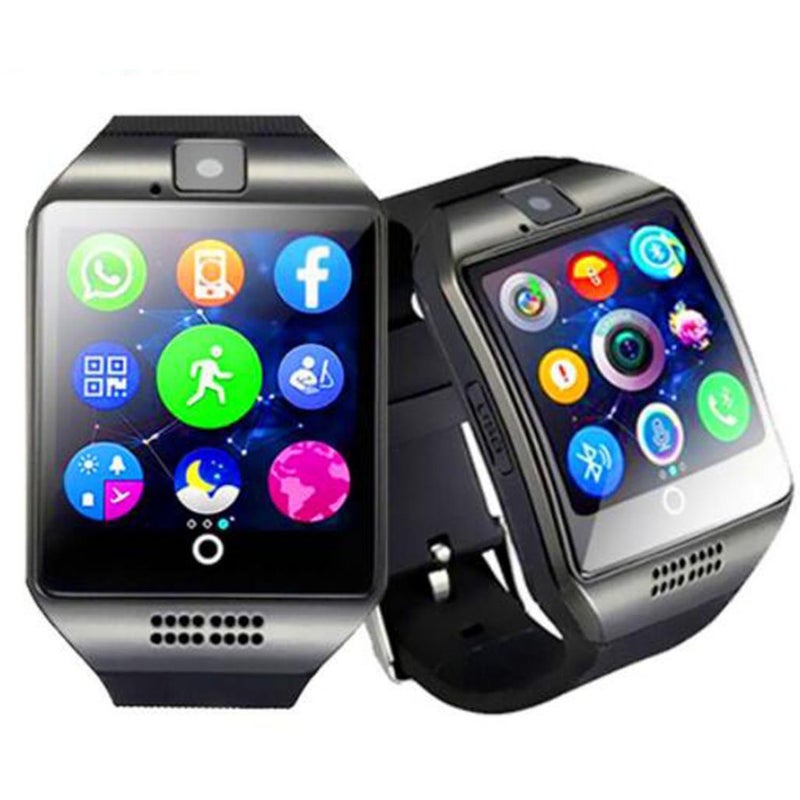 Generic - Q18 Smart Watch 1.5 Inch Remote Camera Sleep Monitor Support Sim Card Black One Size - Image 1