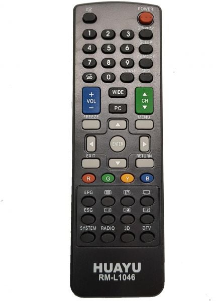 Huayu Remote Control For Sharp LCD/LED TV Black - Image 2