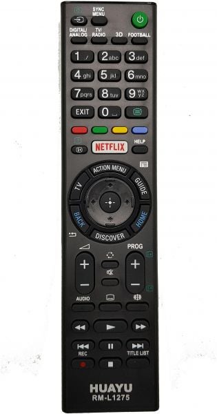 Huayu Remote Control For Sony Smart TV Black/Red/Yellow - Image 2