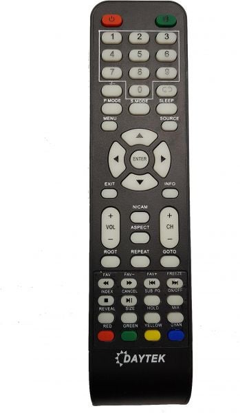 HCE - Remote Control For Daytek LCD And LED TV Black - Image 1