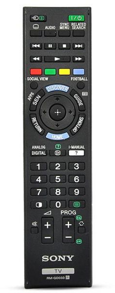 Sony - TV Remote Control Black - Image 1