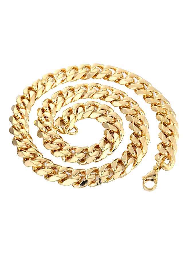 Metal Gold Plated Chain Necklace