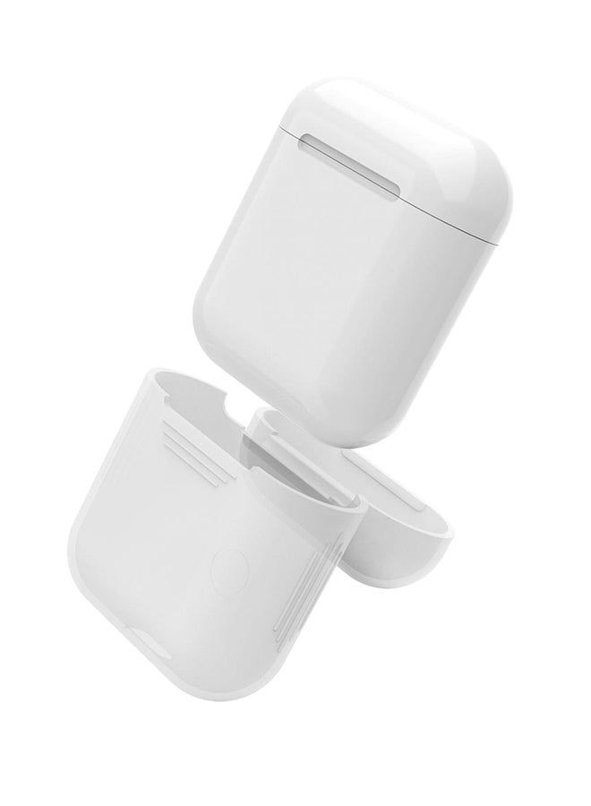 موسيسو غطاء حماية واقِ لسماعات أبل آير بودز أبيض