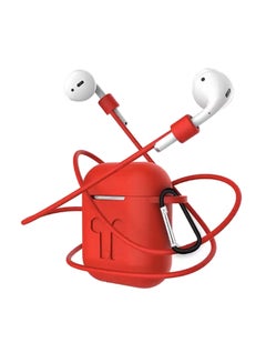 Protecting Case Cover For Apple AirPods Red