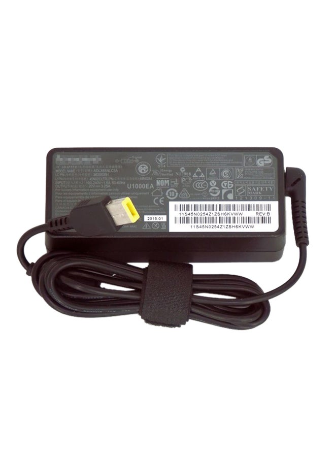 Replacement Ac Adapter 20V 3.25A 65W Slim Tip For Lenovo Thinkpad Laptop E450 E550 E455 E431 E531 T4