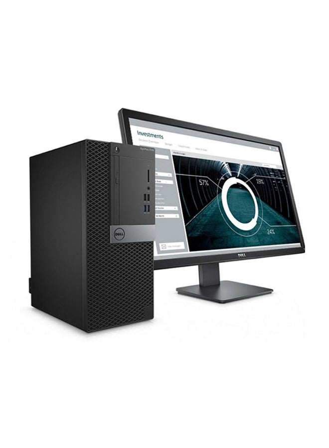 DELL 7040 Desktop, Core i7, 4GB, 500GB, DOS with 18.5inch Monitor Black