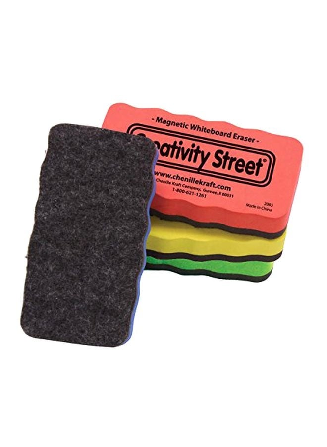 Creativity Street 4-Piece Magnetic Chalk and Whiteboard Erasers AC2083 Multicolour  - Image 1