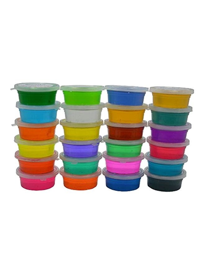 Blomiky 24 Colors Crystal Mud Plasticine And Modelling Clay Set - Image 1