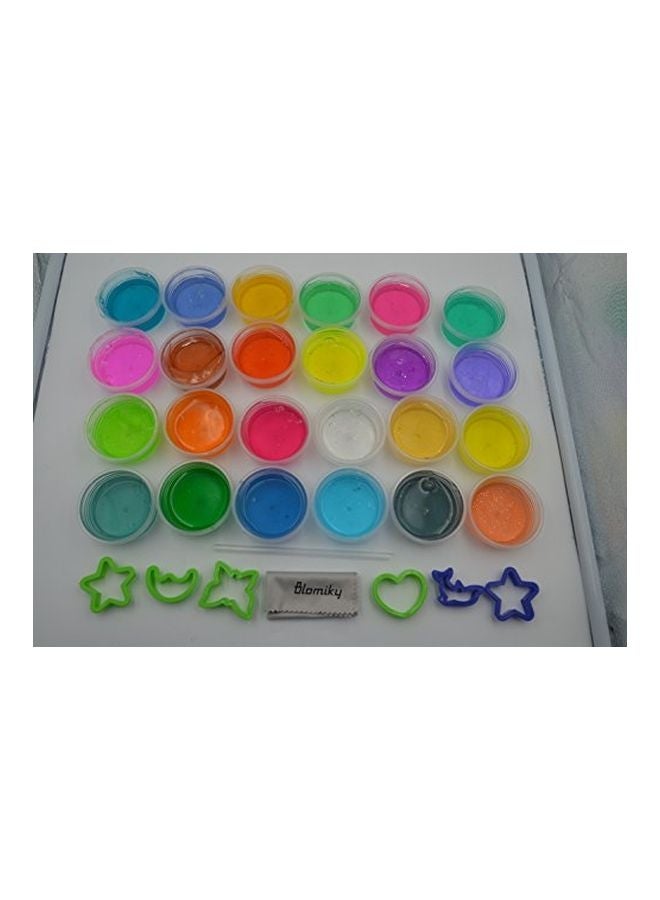 Blomiky 24 Colors Crystal Mud Plasticine And Modelling Clay Set - Image 2