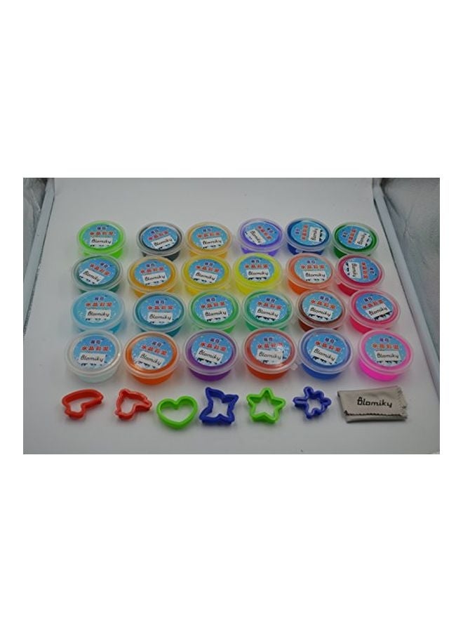 Blomiky 24 Colors Crystal Mud Plasticine And Modelling Clay Set - Image 3