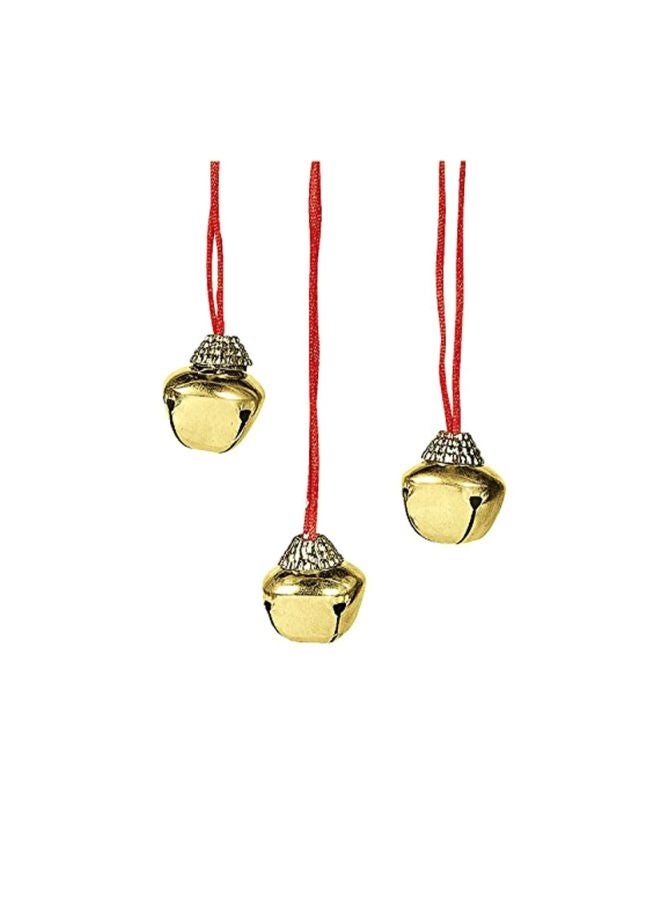 Fun Express 144-Piece Jingle Bell Necklace FNEIN-4/699 1inch - Image 1