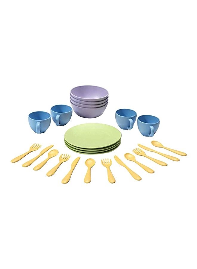 Green Toys 24-Piece Kitchen Utensil Set DSH01R  - Image 1