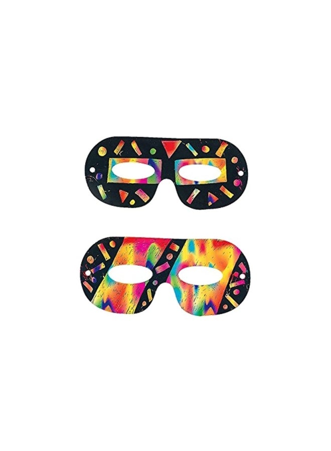 Fun Express 24-Piece Magic Color Scratch Masks 57/6562 - Image 1