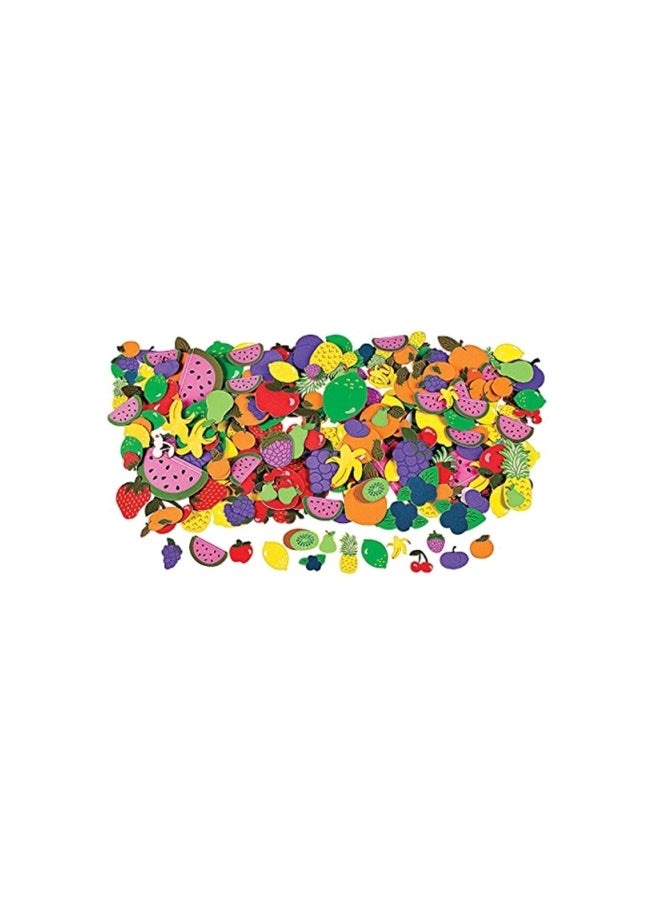 فن إكسبريس مجموعة ملصقات لينة ذاتية اللصق بأشكال فاكهة مكونة من 500 قطعة - Image 1