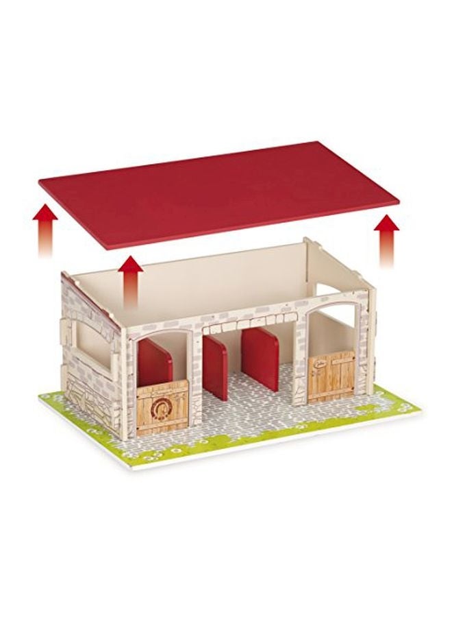 بابو مجموعة لعب مجسم دمية اسطبل حصان - Image 2