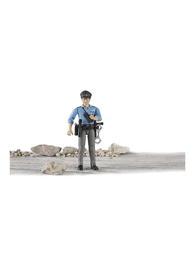 Bruder Toys - Policeman Light Skin Toy Figure With Accessories 60050 - Image 1