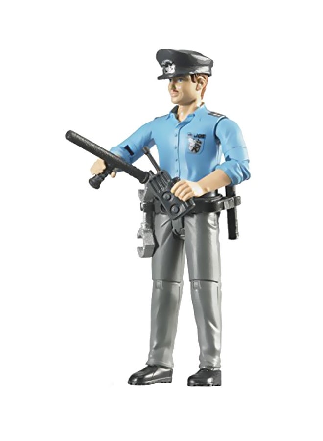 Bruder Toys - Policeman Light Skin Toy Figure With Accessories 60050 - Image 1