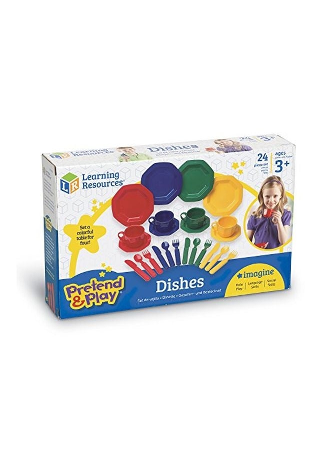 Learning Resources 24-Piece Cup And Dishes Toys Set - Image 2