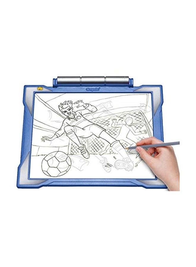 كرايولا لوحة رسم مضيئة أبيض/أزرق/رمادي - Image 2