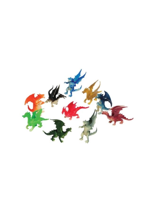 U.S. Toy 12-Piece Mini Dragon Action Figures 2inch 