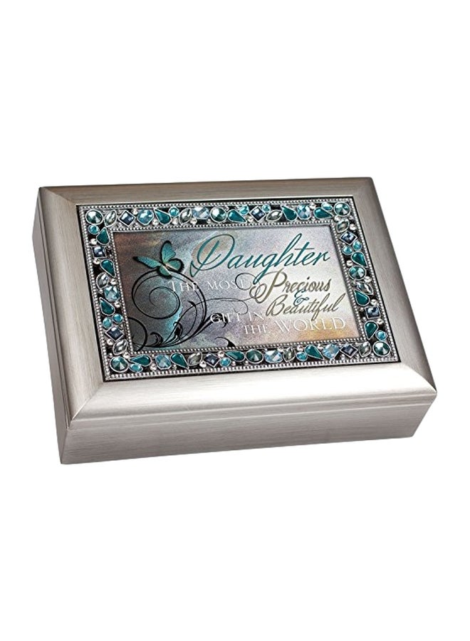 كوتيدج جاردن صندوق مجوهرات موسيقي للابنة مكتوب عليه Daughter - Image 1