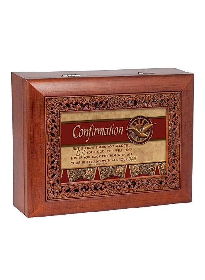 Confirmation Ornate Woodgrain Music Box - v1553015525/N22069409A_2