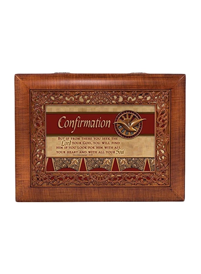 Confirmation Ornate Woodgrain Music Box - v1553015579/N22069409A_1