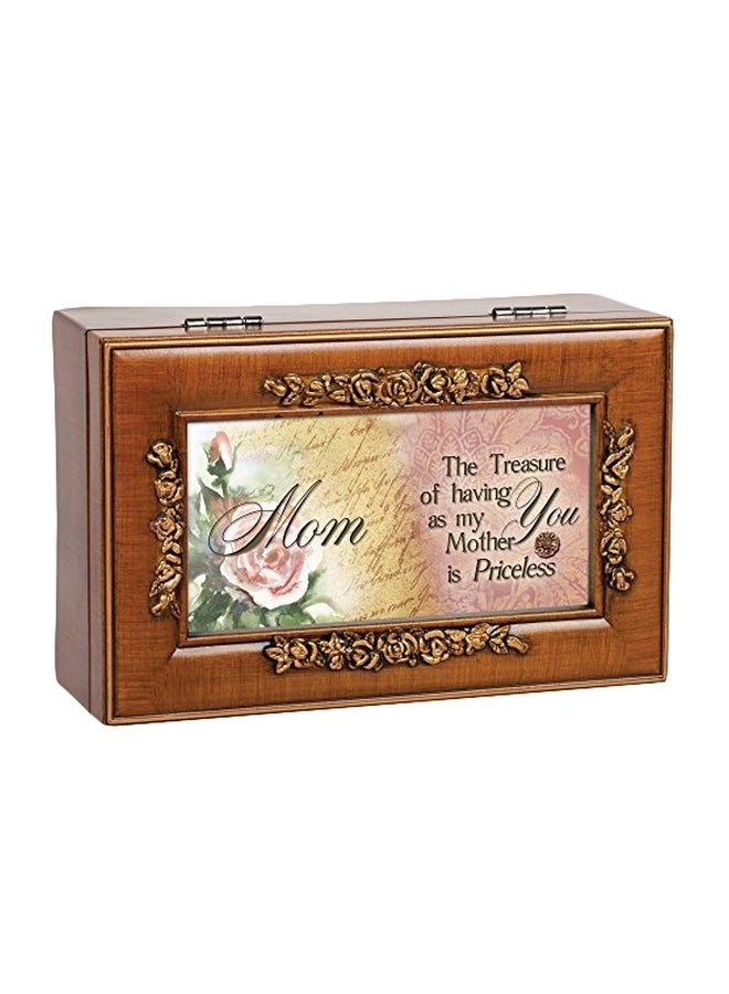 Mom Woodgrain Petite Rose Music Box - v1553015581/N22069417A_1