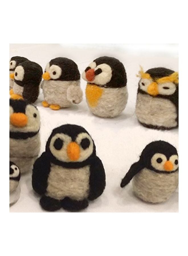 Woolbuddy Needle Felting Penguin Crafts Wool Kit - Image 4