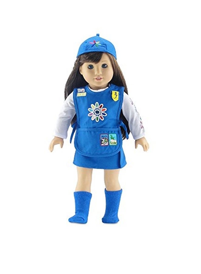 Emily Rose Doll Clothes - 5-Piece Doll Scout Outfit Set - Image 1